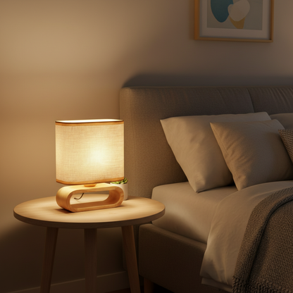 Bambino | Liten Bordlampe i Bambus til Soverommet
