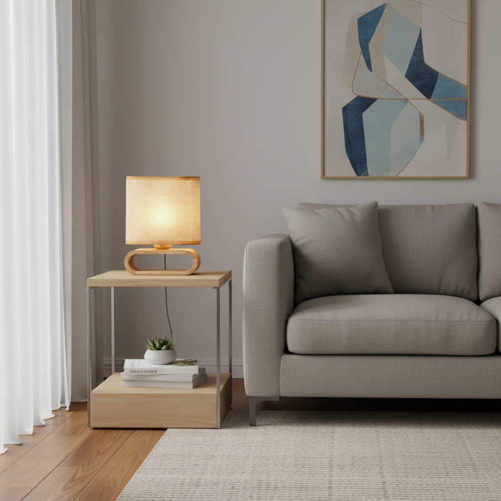 Bambino | Liten Bordlampe i Bambus til Soverommet
