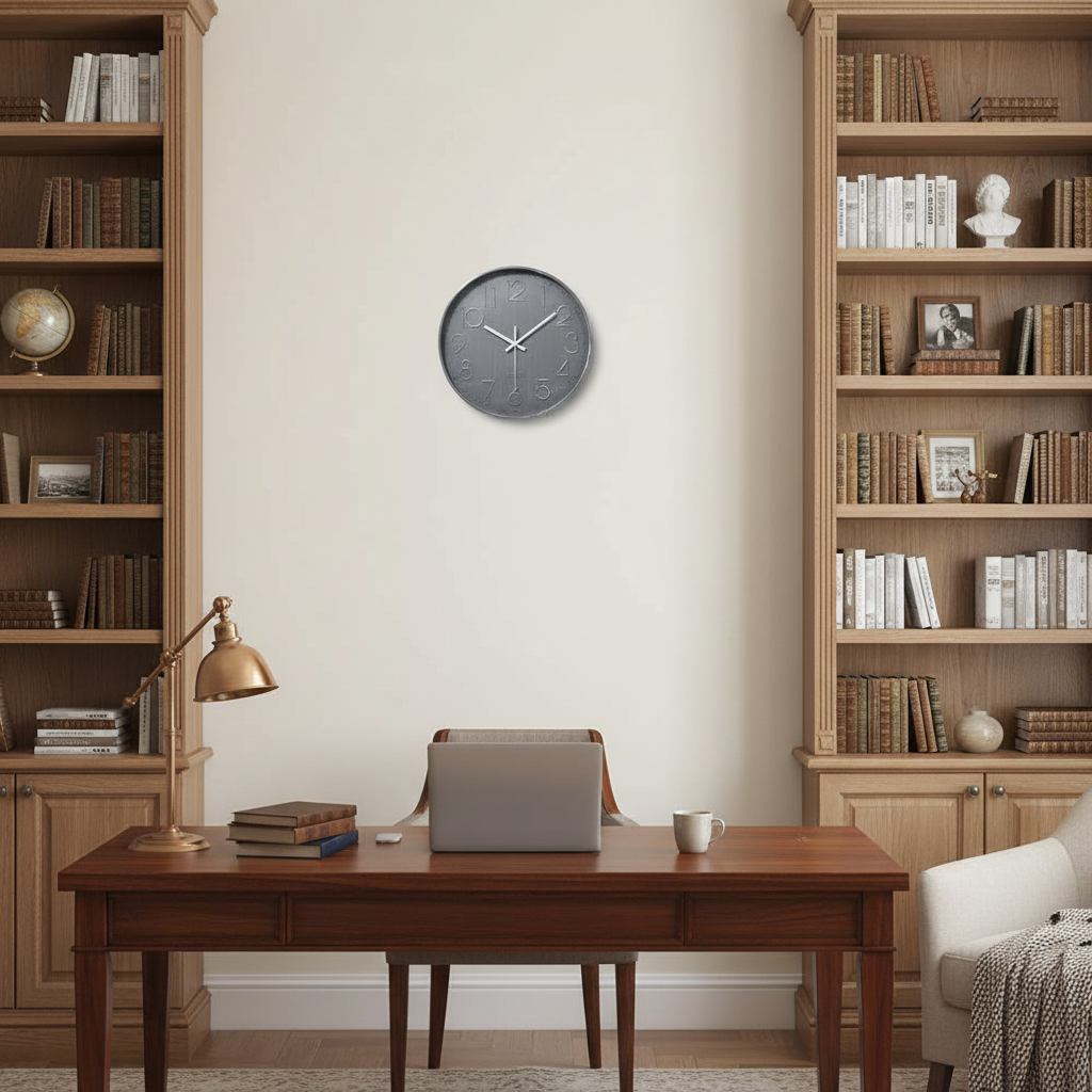 Fargerik Veggklokke 30cm | Moderne Design Sirkulær