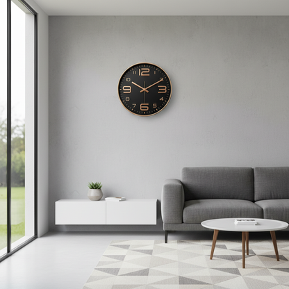 Fargerik Veggklokke | 30 cm Sirkulær Design til Barnerom