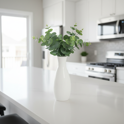 Moderne Hvit Gulvvase | Keramisk Innredning