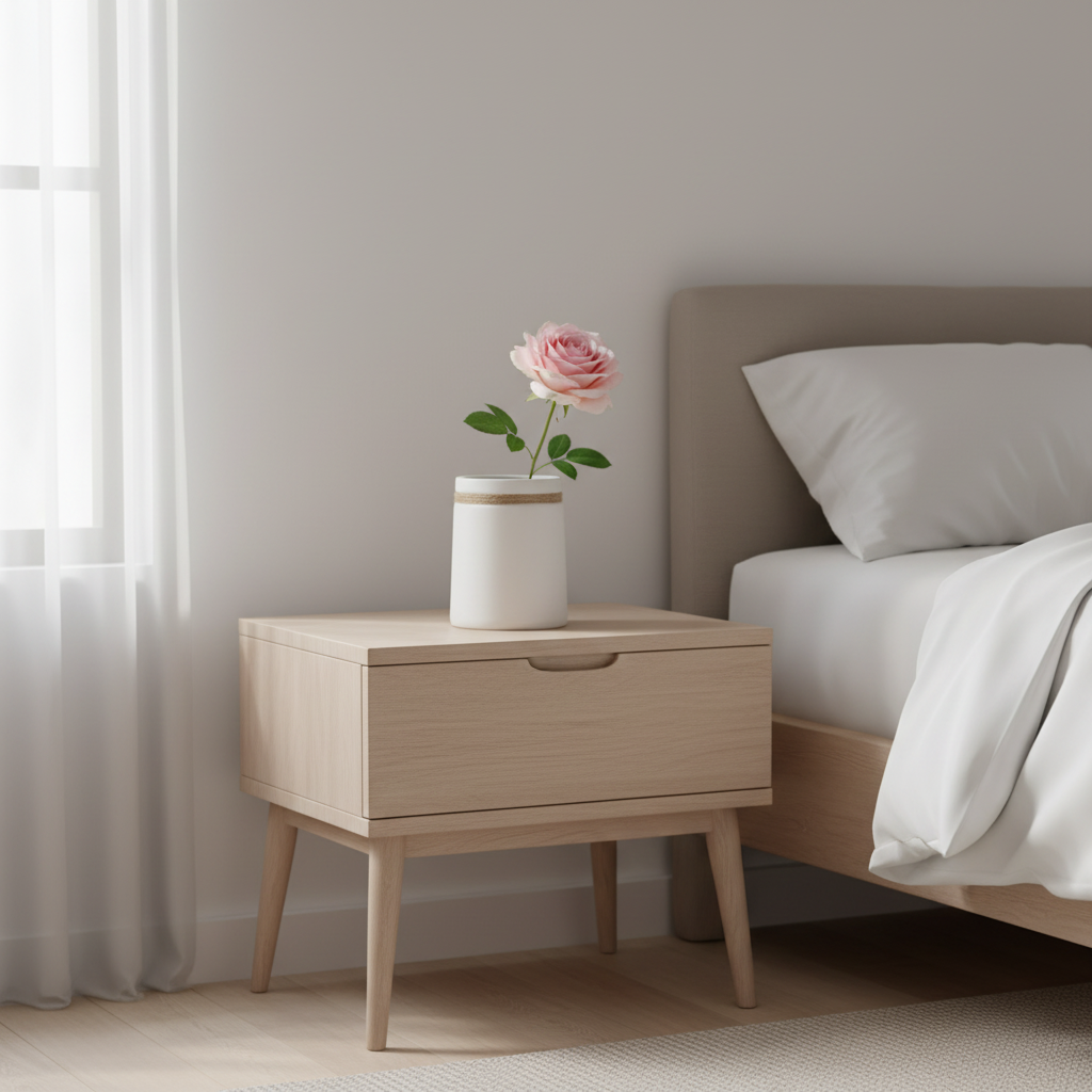 Moderne Hvit Keramikkvase | Dekorativ Blomstervase