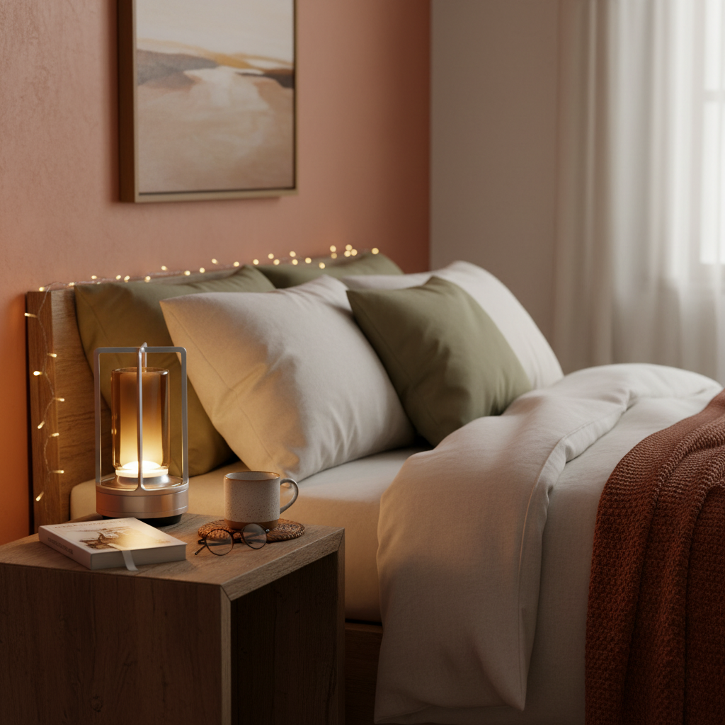 Serenity Lantern | Bærbar LED Lykt med Dimmer og Oppladbart Batteri